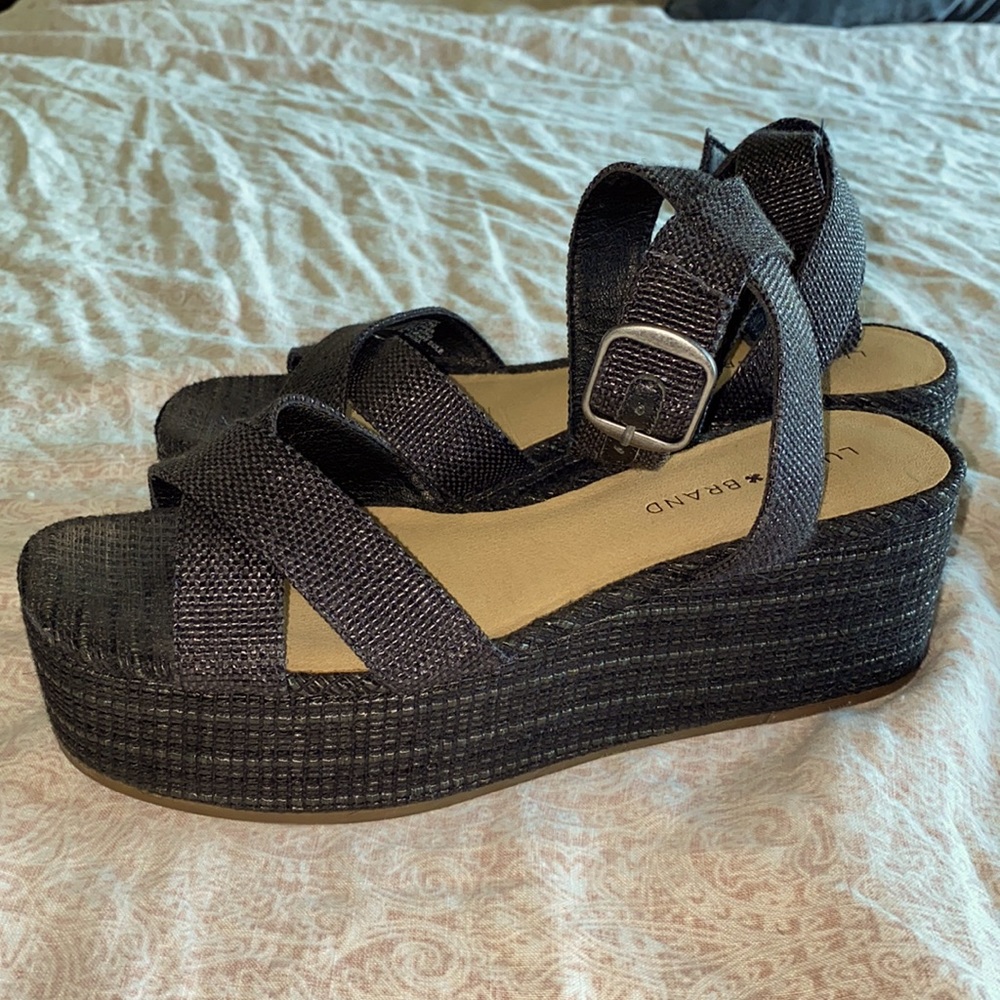 Black Platform Sandals - image 1